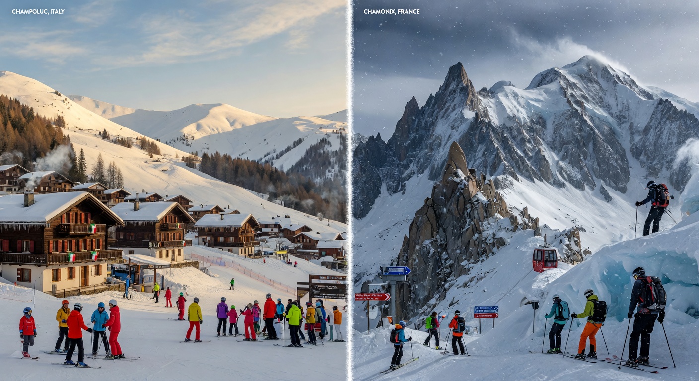 Champoluc vs Chamonix — Which Is Better for Group Ski Trips?